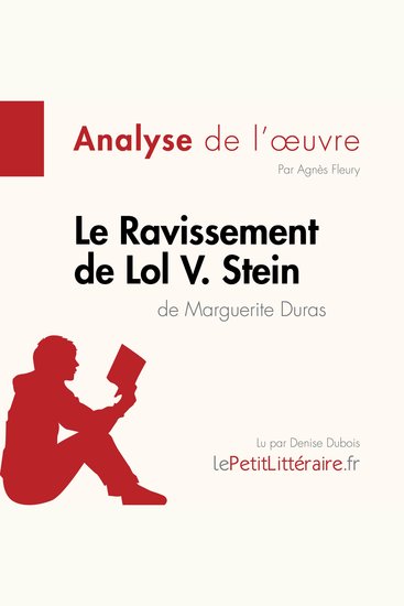 Le Ravissement de Lol V Stein de Marguerite Duras (Fiche de lecture) - Analyse complète et résumé détaillé de l'oeuvre - cover