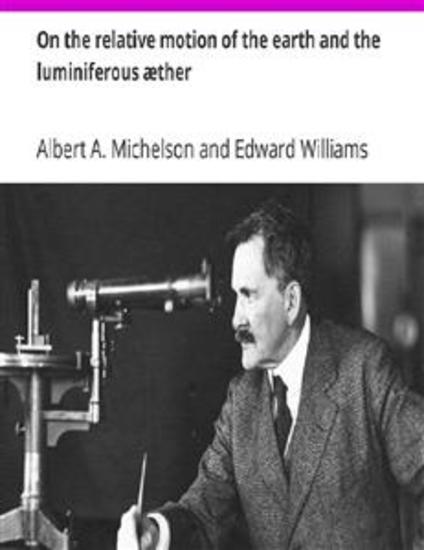 On the relative motion of the earth and the luminiferous aether - cover