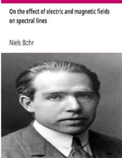 On the effect of electric and magnetic fields on spectral lines - cover