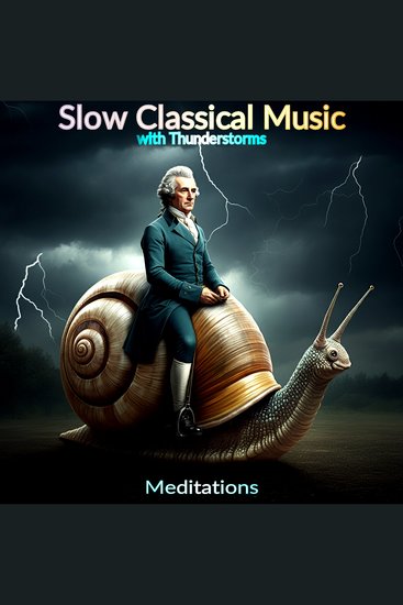 Slow Classical Music - Meditations with Thunderstorms - cover
