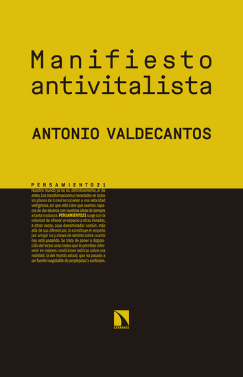 Manifiesto antivitalista - cover