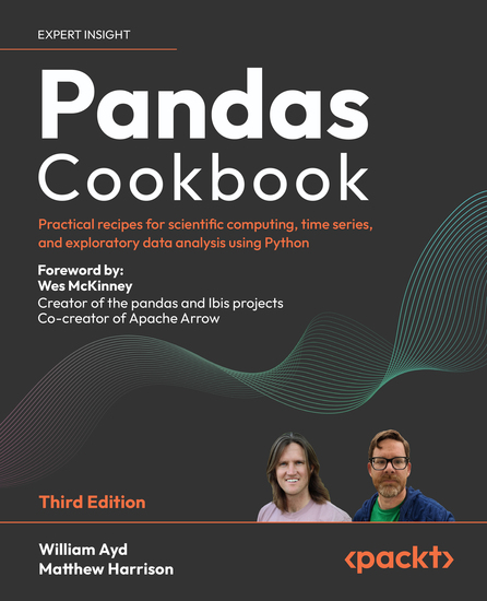 Pandas Cookbook - Practical recipes for scientific computing time series and exploratory data analysis using Python - cover