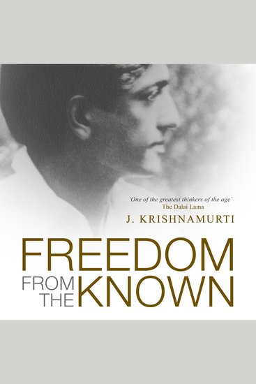 Freedom From The Known - cover