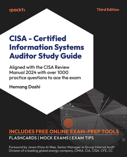 CISA – Certified Information Systems Auditor Study Guide - Aligned with the CISA Review Manual 2024 with over 1000 practice questions to ace the exam - cover