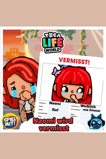 Naomi wird vermisst - Toca Boca Story - cover