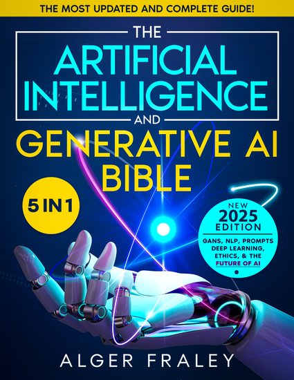 The Artificial Intelligence and Generative AI Bible - [5 in 1] The Most Updated and Complete Guide | From Understanding the Basics to Delving into GANs NLP Prompts Deep Learning and Ethics of AI - cover