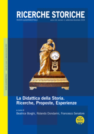 Ricerche storiche 3-2024 - Rivista quadrimestrale - anno LIV - settembre-dicembre 2024 "La didattica della storia Ricerche proposte esperienze" - cover