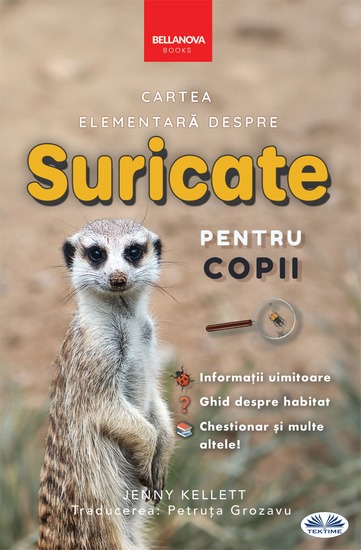 Cartea Elementară Despre Suricați Pentru Copii - 100+ Informații Uimitoare Despre Suricați Fotografii Teste Și Multe Altele - cover