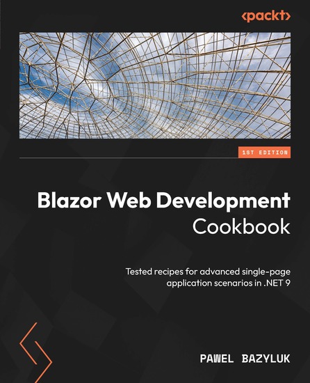 Blazor Web Development Cookbook - Tested recipes for advanced single-page application scenarios in NET 9 - cover
