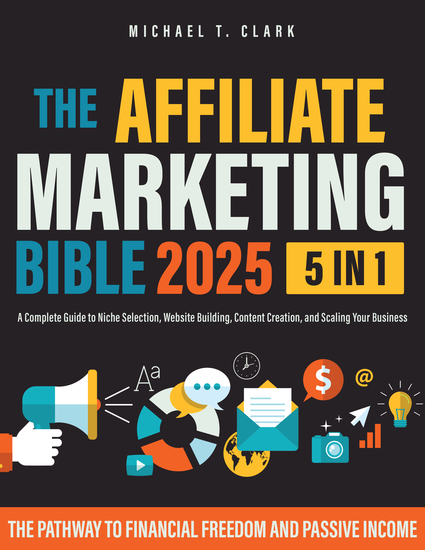The Affiliate Marketing Bible 2025 - [5 in 1] The Pathway to Financial Freedom and Passive Income | A Complete Guide to Niche Selection Website Building Content Creation and Scaling Your Business - cover