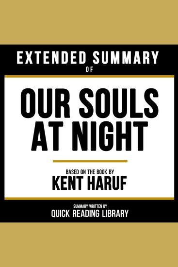 Extended Summary - Our Souls At Night - Based On The Book By Kent Haruf - cover