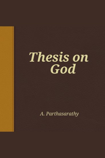 Thesis on God - cover