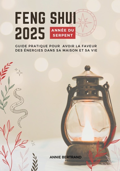 Feng Shui 2025 - Année sur Serpent - Guide pratique pour avoir la faveur des énergies dans sa maison et sa vie - cover