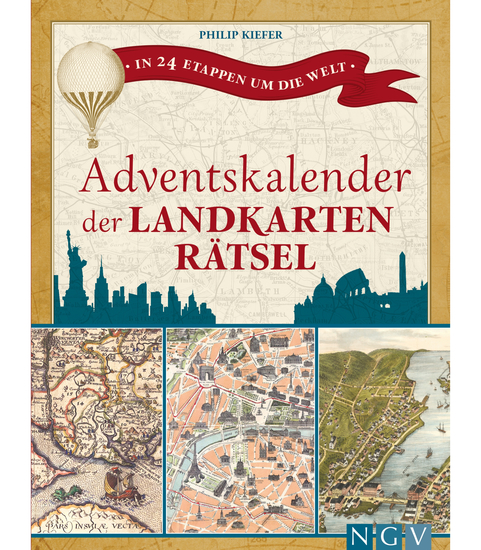 Adventskalender der Landkartenrätsel - In 24 Etappen um die Welt - cover