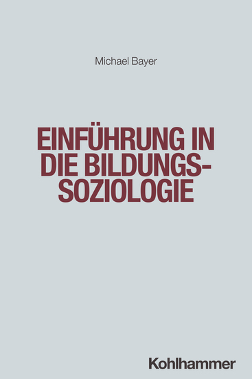 Einführung in die Bildungssoziologie - cover