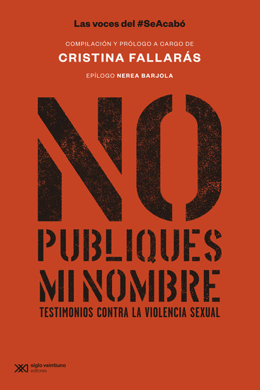 No publiques mi nombre - Testimonios contra la violencia sexual - cover