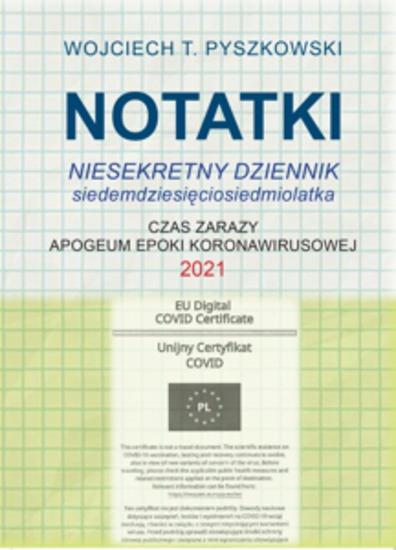Notatki 2021 - Niesekretny dziennik siedemdziesięciosiedmiolatka - cover