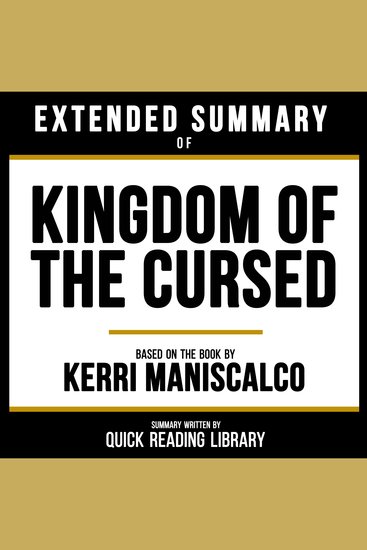 Extended Summary - Kingdom Of The Cursed - Based On The Book By Kerri Maniscalco - cover