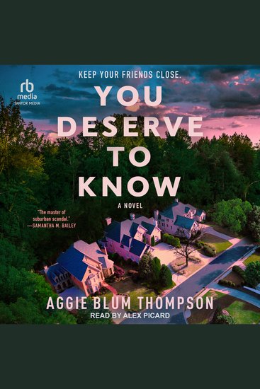 You Deserve to Know - cover