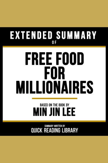 Extended Summary - Free Food For Millionaires - Based On The Book By Min Jin Lee - cover