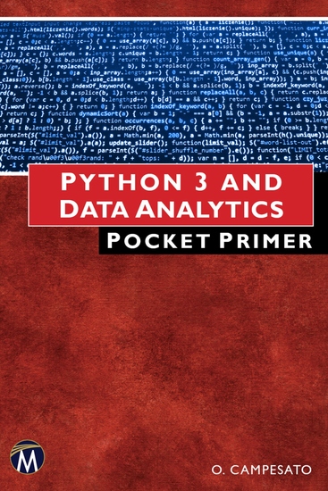 Python 3 and Data Analytics Pocket Primer - A Quick Guide to NumPy Pandas and Data Visualization - cover