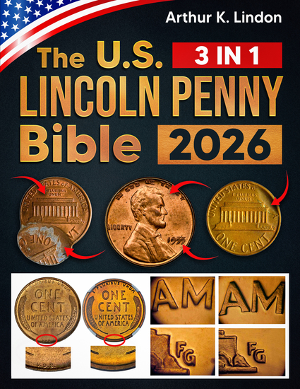 The Lincoln Penny Collecting Bible - [3 in 1] The Most Complete and Updated Guide to Finding Rare High-Value Coins Including Lincoln Cents Errors - cover