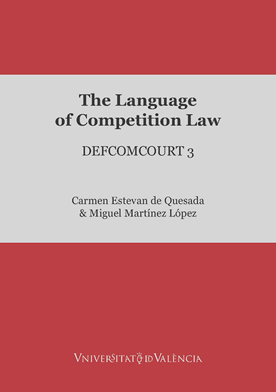 The Language of Competition Law - DEFCOMCOURT 3 - cover