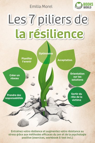 Les 7 piliers de la résilience: Entraînez votre résilience et augmentez votre résistance au stress grâce aux méthodes efficaces du zen et de la psychologie positive (exercices workbook & test incl) - cover