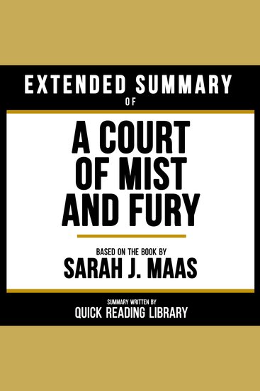 Extended Summary - A Court Of Mist And Fury - Based On The Book By Sarah J Maas - cover