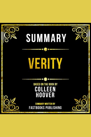 Summary - Verity - Based On The Book By Colleen Hoover - cover