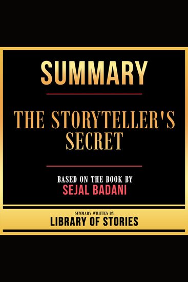 Summary - The Storyteller's Secret - Based On The Book By Sejal Badani - cover