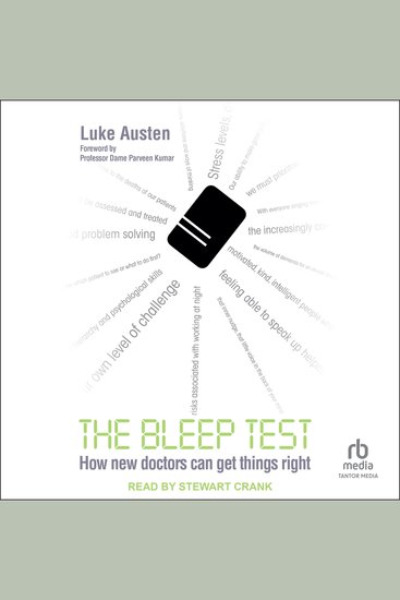 The Bleep Test - How New Doctors Can Get Things Right - cover