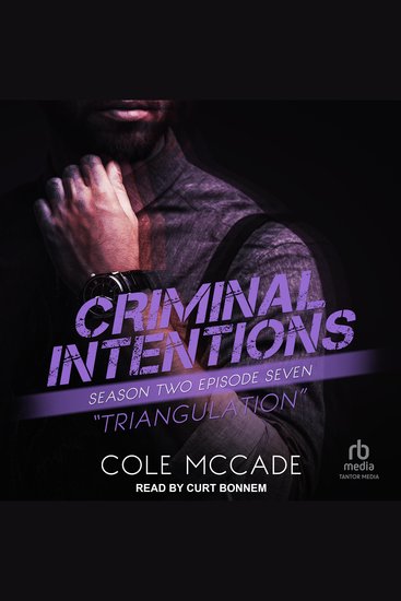 Criminal Intentions: Season Two Episode Seven - Triangulation - cover