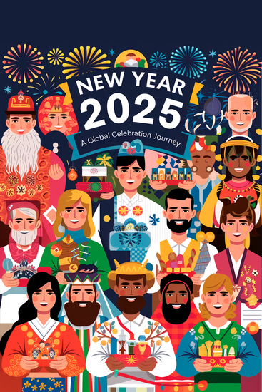 New Year 2025: A Global Celebration Journey - cover