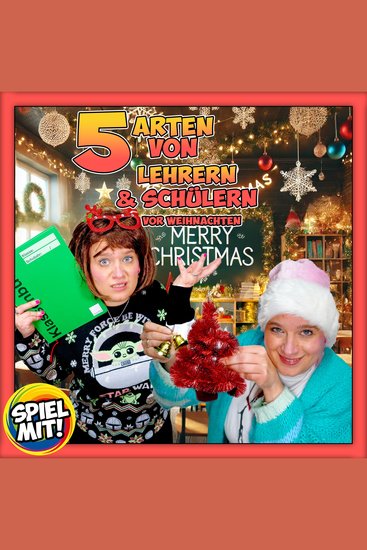 5 Arten von Lehrern und Schülern vor Weihnachten - cover