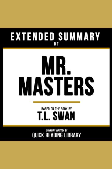Extended Summary - Mr Masters - Based On The Book By TL Swan - cover