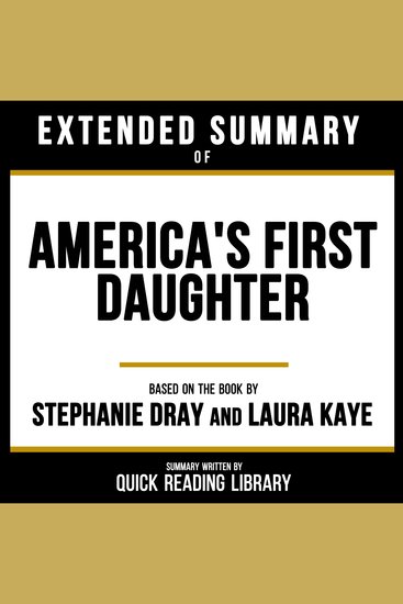 Extended Summary - America's First Daughter - Based On The Book By Stephanie Dray And Laura Kaye - cover