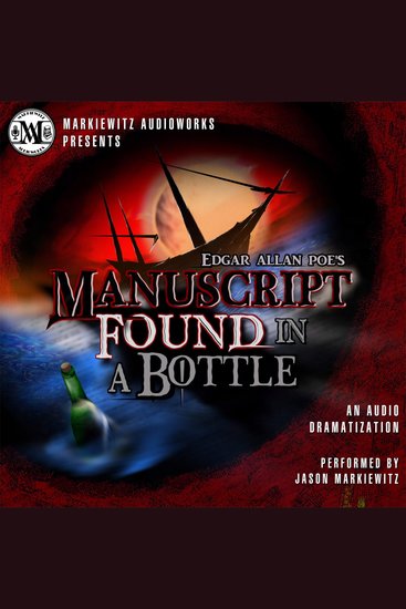 Edgar Allan Poe's: Manuscript Found in a Bottle - cover