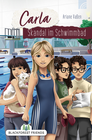 Carla: Skandal im Schwimmbad - Ein christliches Jugendbuch ab 12 Jahren über vier Freunde die gemeinsam einen spannenden Fall lösen und dabei etwas über Vergebung lernen - cover