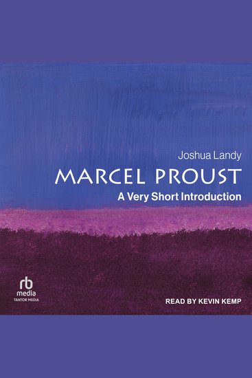 Marcel Proust - A Very Short Introduction - cover
