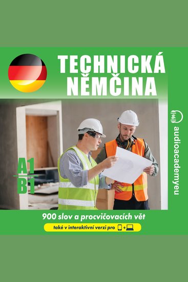Technická němčina A1_B1 - Poslechový kurz technické němčiny - odborné výrazy a jejich procvičení ve větách - cover