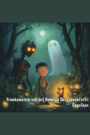 Frankenstein och det Hemliga Skogsäventyret - Berättelsen och dess ljudeffekter är skapade av barn med stöd av författare och sammansatt av AI - cover