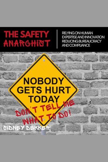 The Safety Anarchist - Relying on human expertise and innovation reducing bureaucracy and compliance - cover
