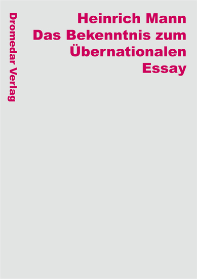 Das Bekenntnis zum Übernationalen - cover