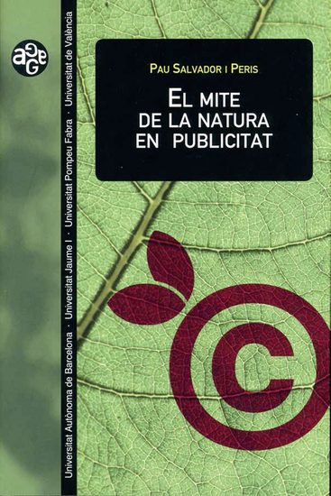 El mite de la natura en publicitat - cover