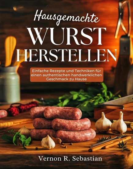 Hausgemachte Wurst herstellen - Einfache Rezepte und Techniken für einen authentischen handwerklichen Geschmack zu Hause - cover