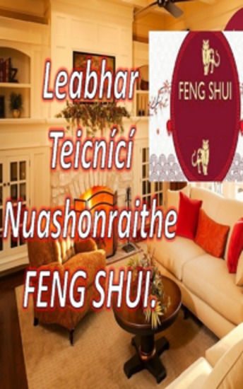 Leabhar Teicnící Nuashonraithe FENG SHUI - Leis an leabhar seo is féidir leat do theach a líonadh le fuinneamh dearfach agus sonas agus rathúnas a mhealladh - cover
