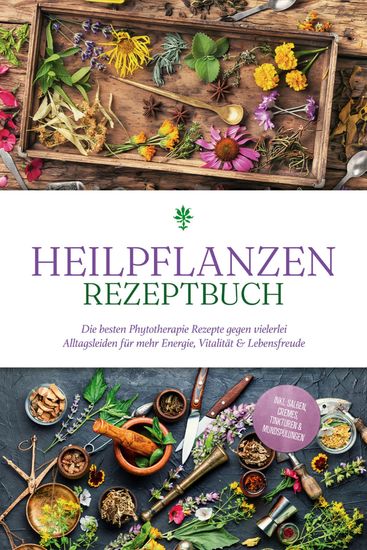 Heilpflanzen Rezeptbuch: Die besten Phytotherapie Rezepte gegen vielerlei Alltagsleiden für mehr Energie Vitalität & Lebensfreude - inkl Salben Cremes Tinkturen & Mundspülungen - cover