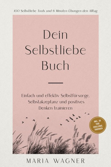 Dein Selbstliebe Buch: 100 Selbstliebe Tools und 6 Minuten Übungen den Alltag | Einfach und effektiv Selbstfürsorge Selbstakzeptanz und positives Denken trainieren - inkl 30 Tage Challenge Tagebuch - cover