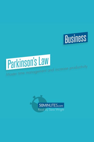Parkinson's Law - Master time management and increase productivity - cover